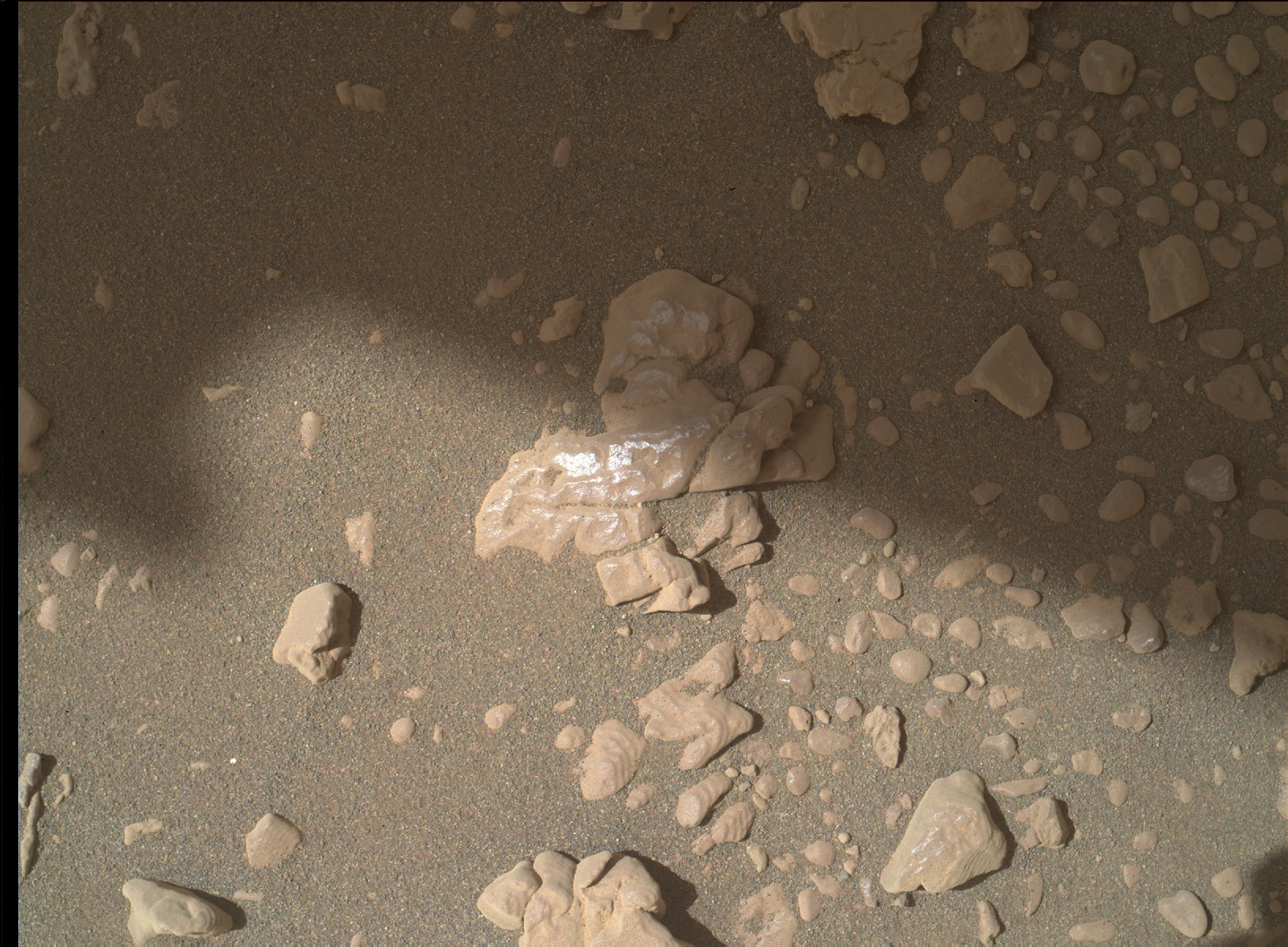 Nasa's Mars rover Curiosity acquired this image using its Mars Hand Lens Imager (MAHLI) on Sol 2595