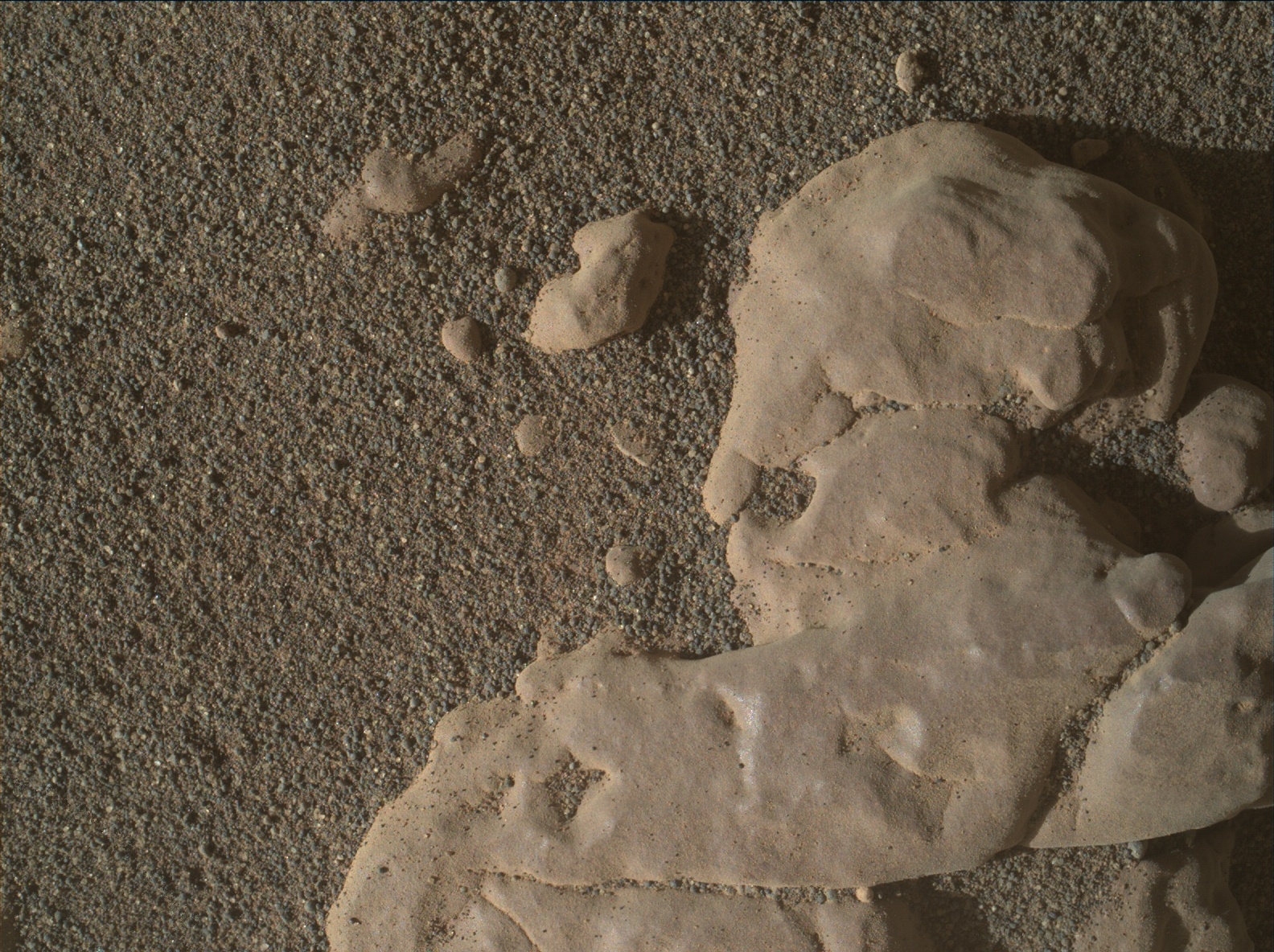 Nasa's Mars rover Curiosity acquired this image using its Mars Hand Lens Imager (MAHLI) on Sol 2595