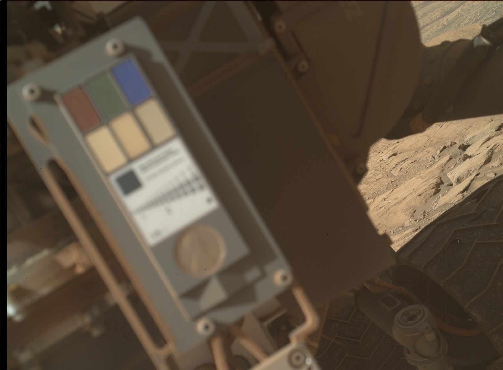 Nasa's Mars rover Curiosity acquired this image using its Mars Hand Lens Imager (MAHLI) on Sol 2618