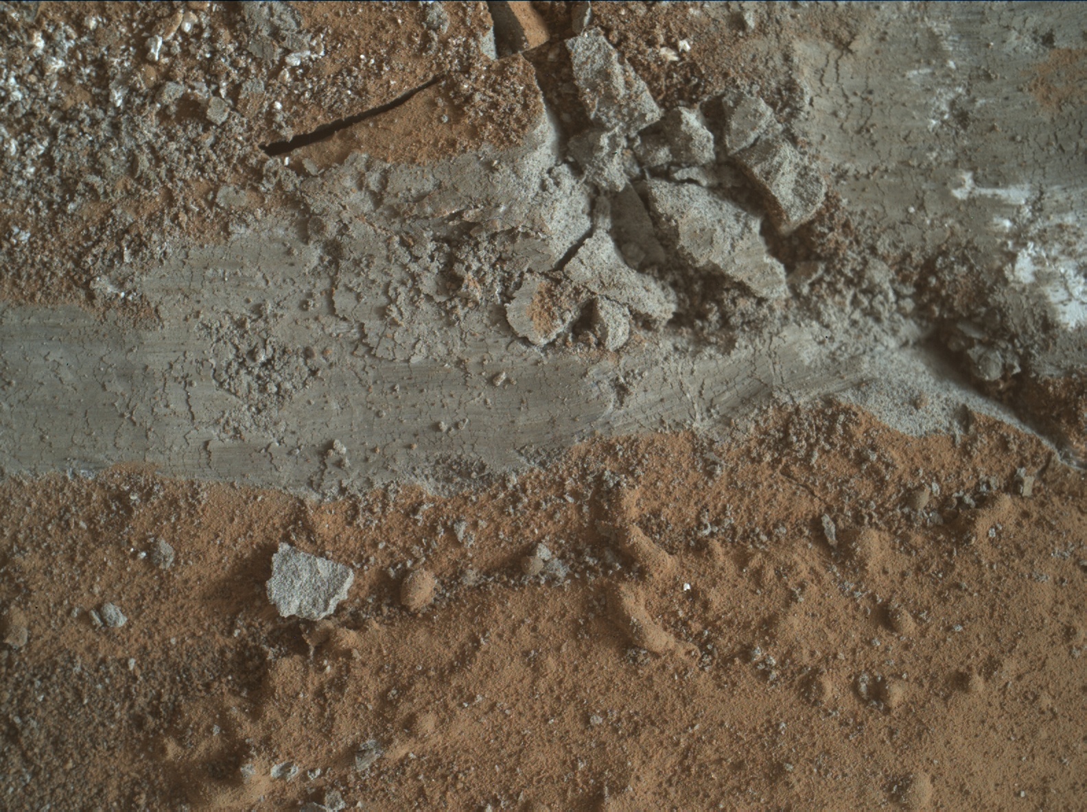 Nasa's Mars rover Curiosity acquired this image using its Mars Hand Lens Imager (MAHLI) on Sol 2666