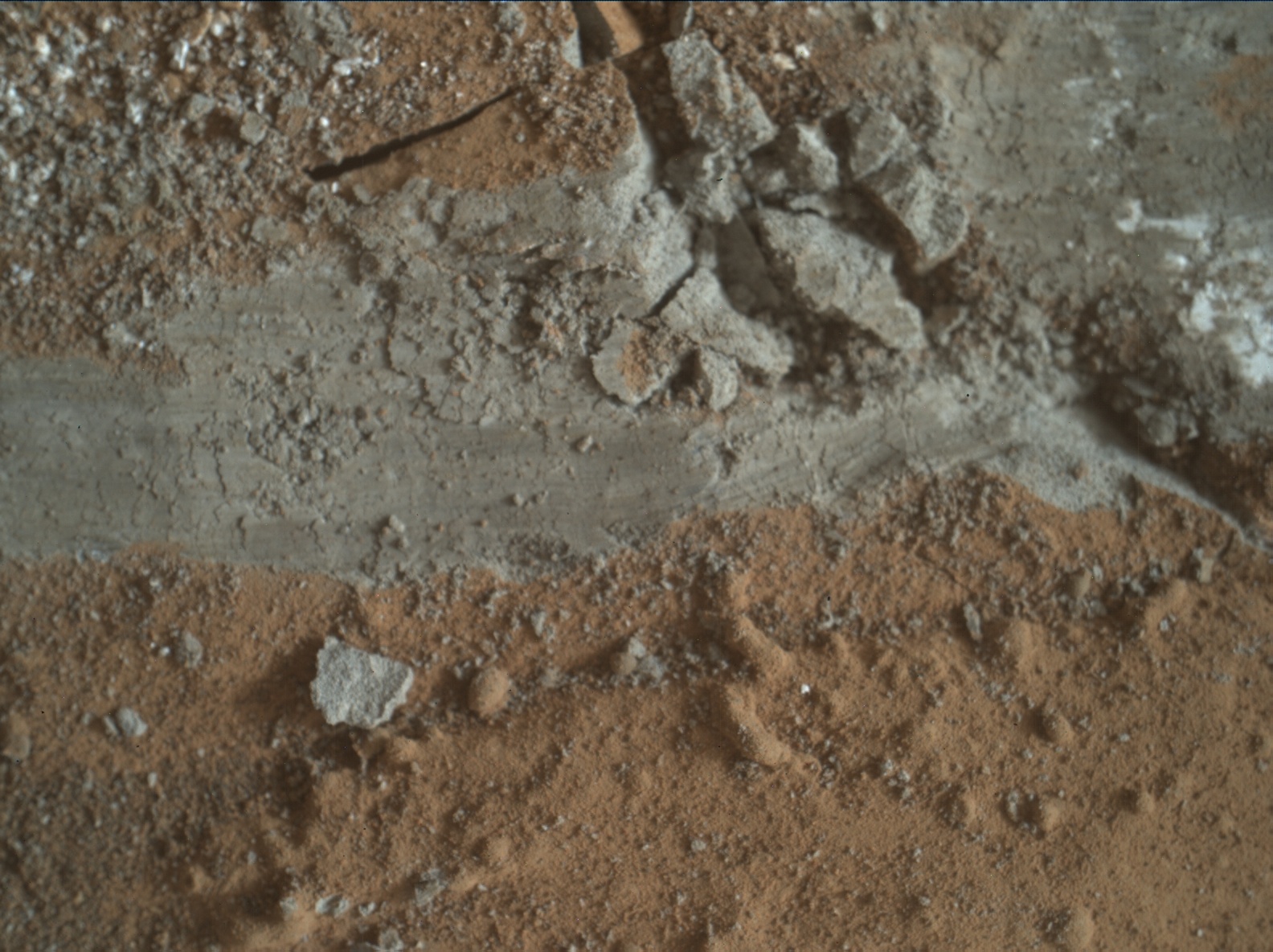 Nasa's Mars rover Curiosity acquired this image using its Mars Hand Lens Imager (MAHLI) on Sol 2666
