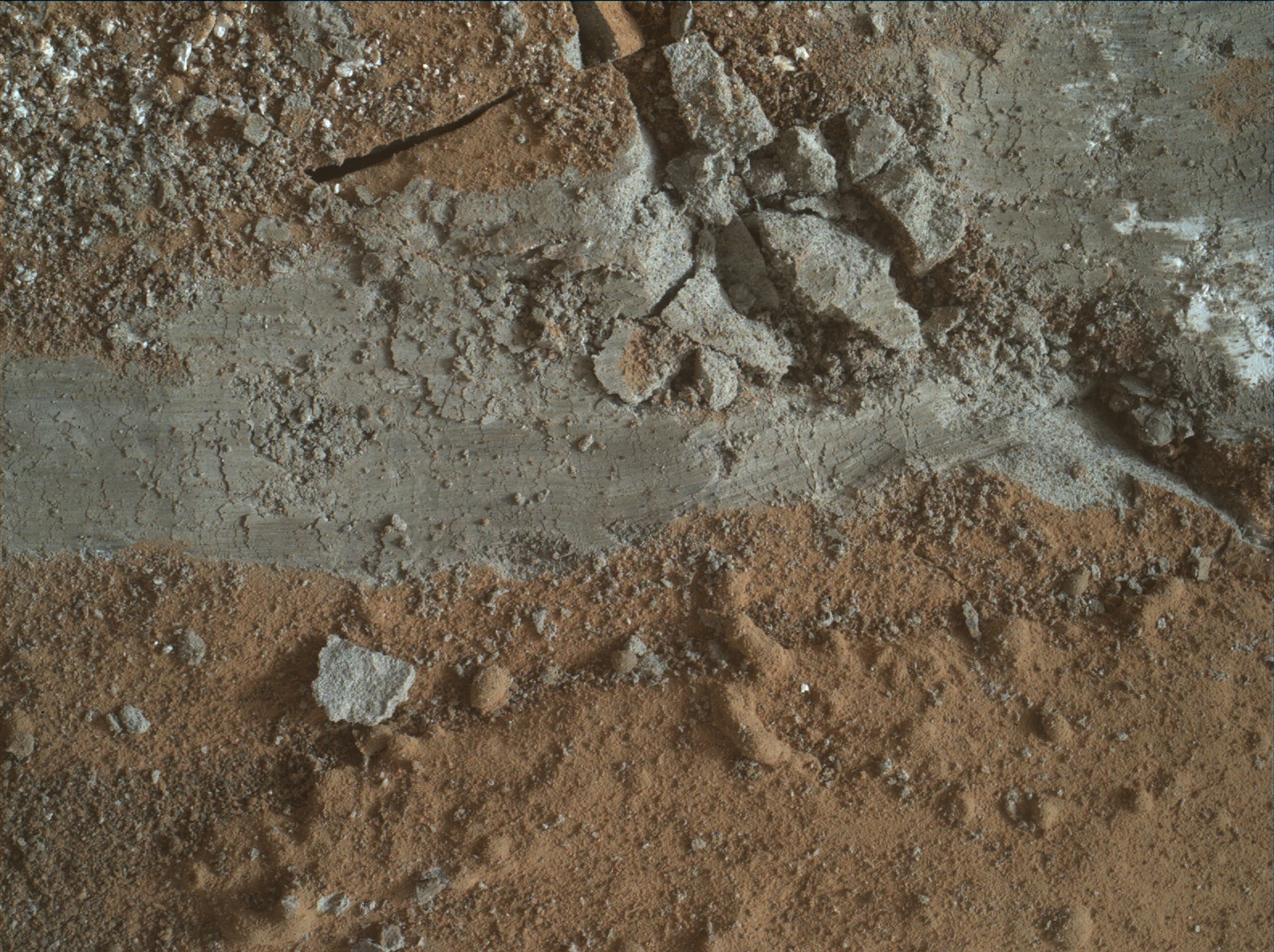Nasa's Mars rover Curiosity acquired this image using its Mars Hand Lens Imager (MAHLI) on Sol 2667