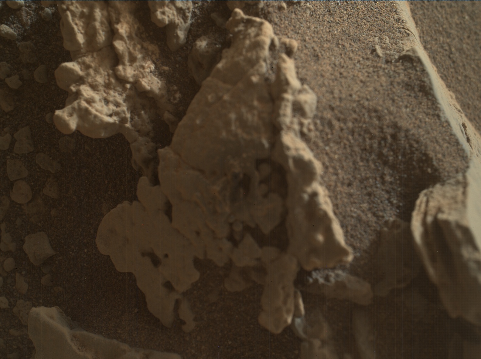 Nasa's Mars rover Curiosity acquired this image using its Mars Hand Lens Imager (MAHLI) on Sol 2690