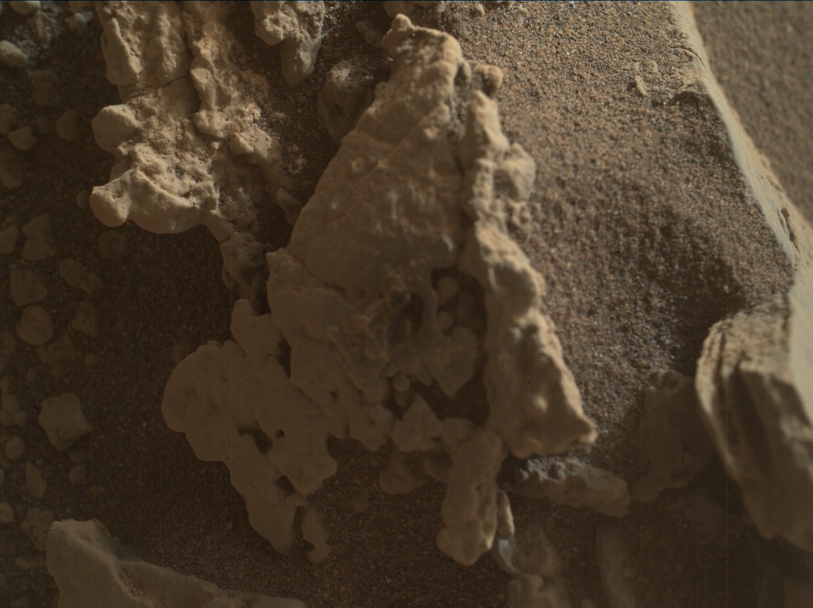 Nasa's Mars rover Curiosity acquired this image using its Mars Hand Lens Imager (MAHLI) on Sol 2690