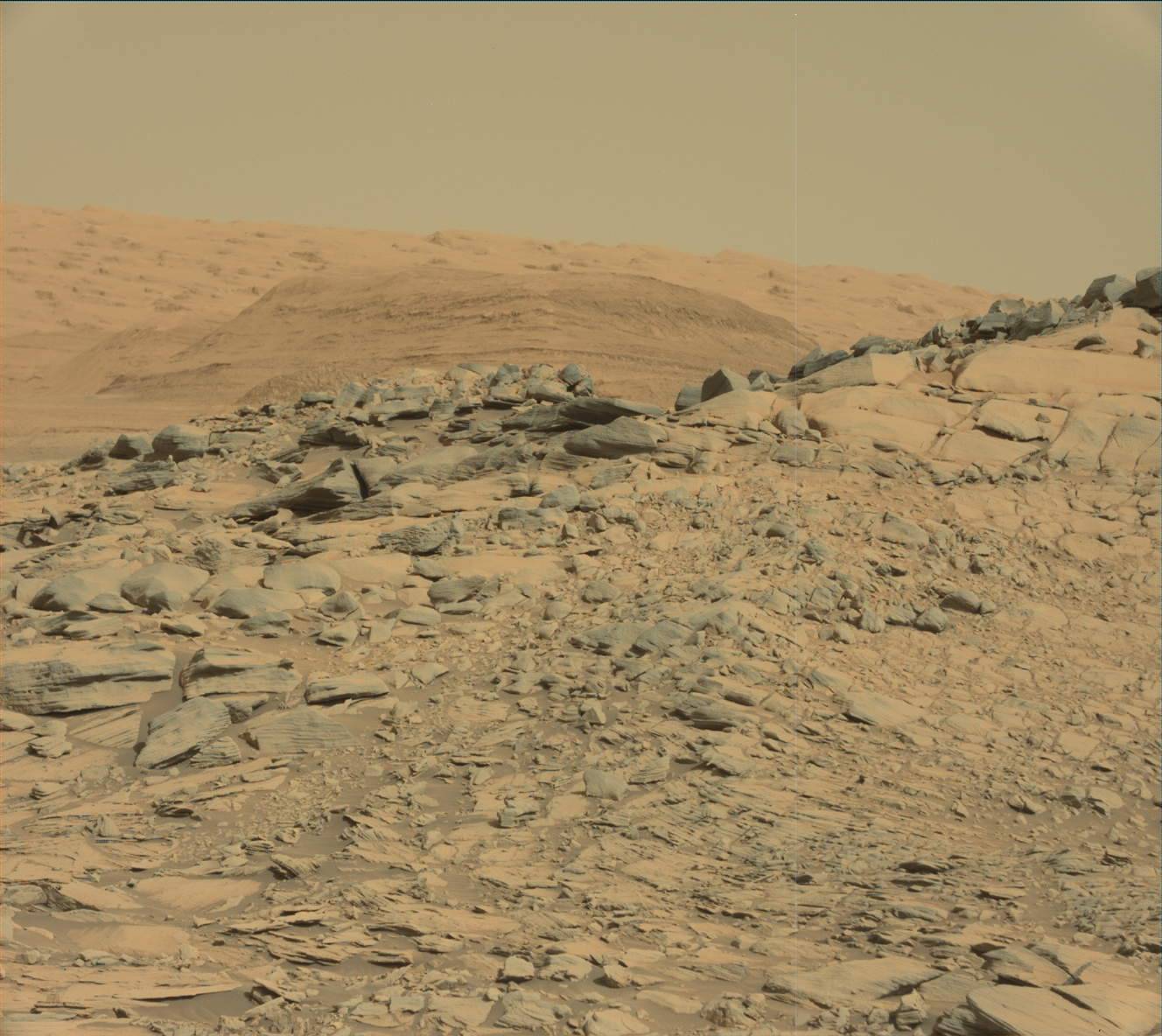Nasa's Mars rover Curiosity acquired this image using its Mast Camera (Mastcam) on Sol 2695