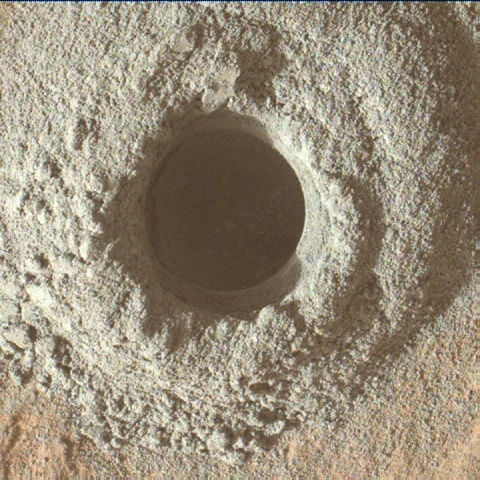 Nasa's Mars rover Curiosity acquired this image using its Mars Hand Lens Imager (MAHLI) on Sol 2724