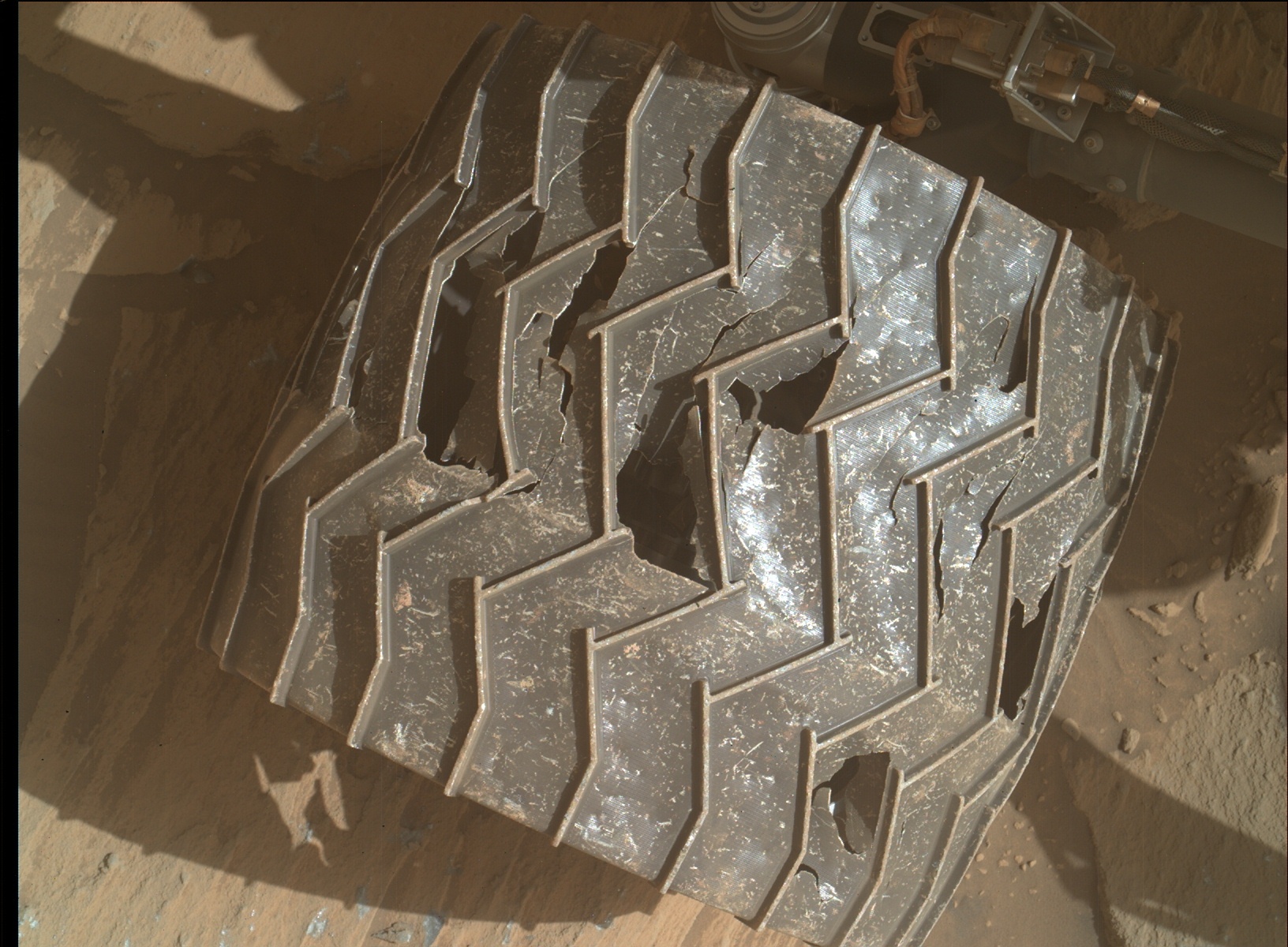 Nasa's Mars rover Curiosity acquired this image using its Mars Hand Lens Imager (MAHLI) on Sol 2732