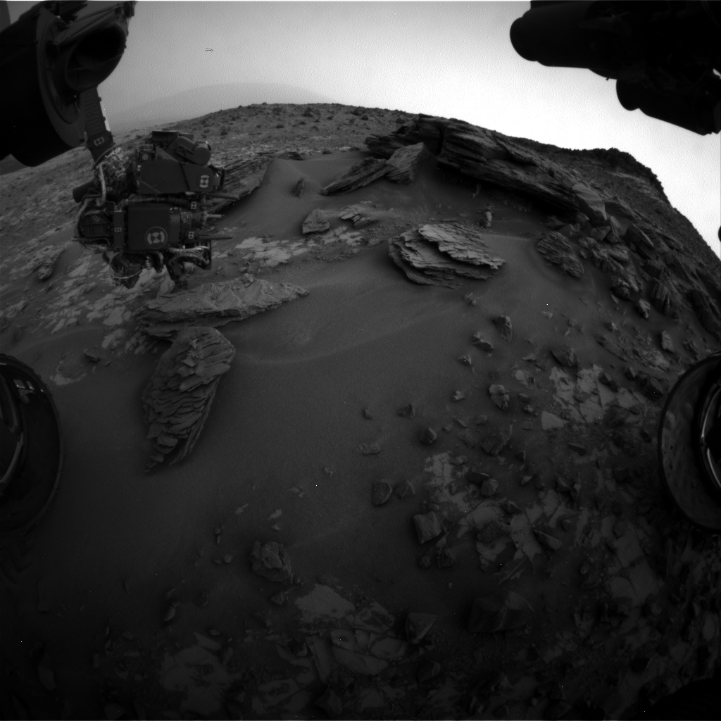 Nasa's Mars rover Curiosity acquired this image using its Front Hazard Avoidance Camera (Front Hazcam) on Sol 853, at drive 2414, site number 44