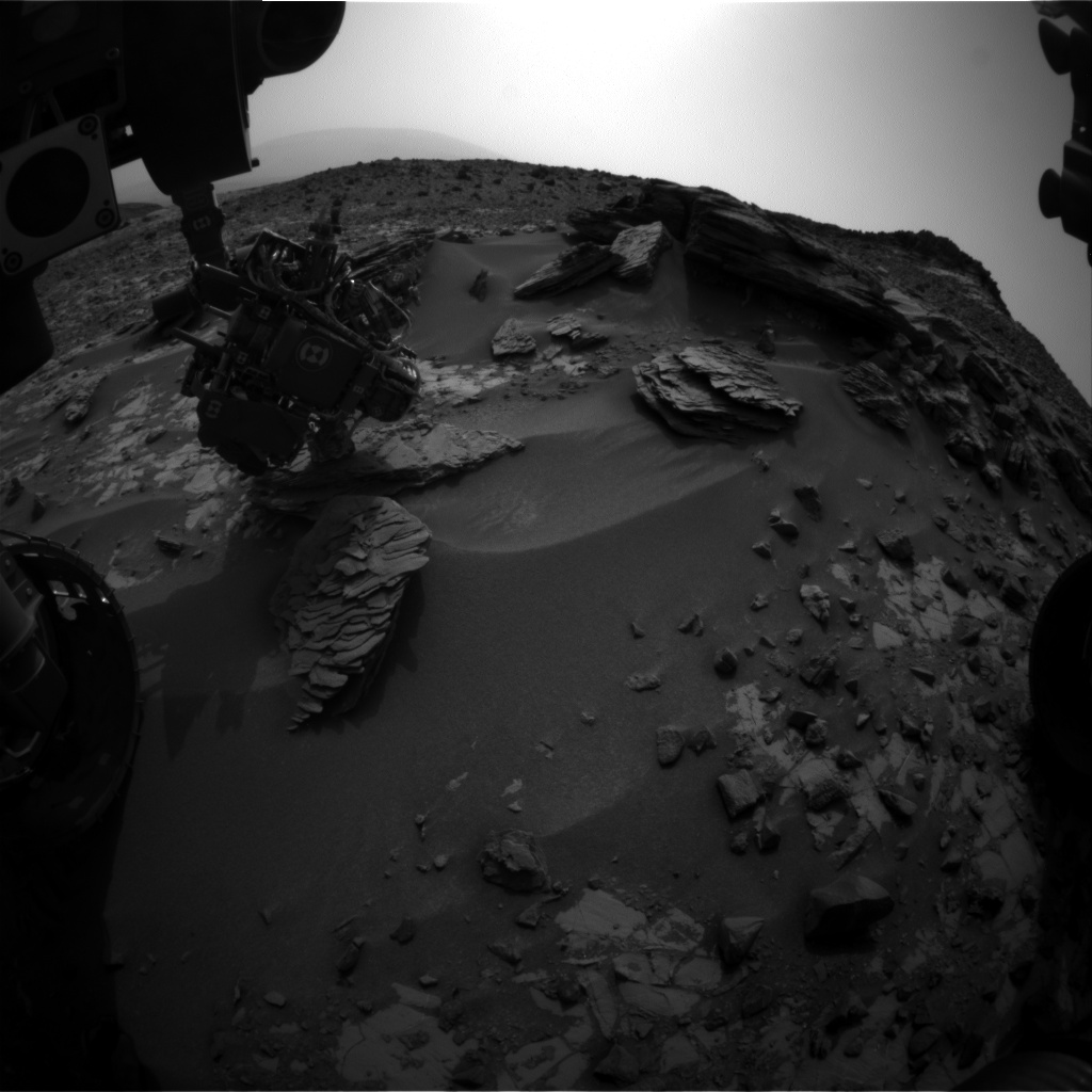 Nasa's Mars rover Curiosity acquired this image using its Front Hazard Avoidance Camera (Front Hazcam) on Sol 854, at drive 2414, site number 44
