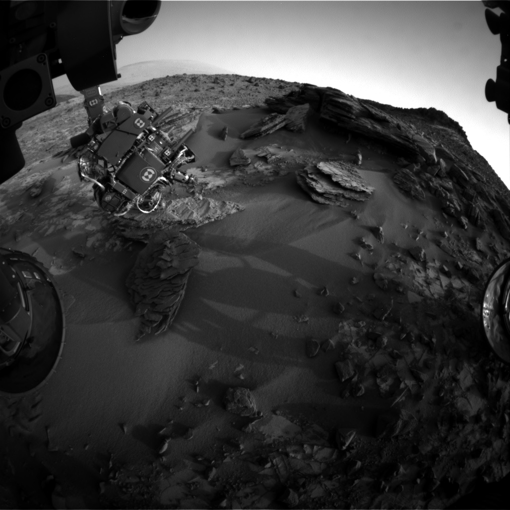 Nasa's Mars rover Curiosity acquired this image using its Front Hazard Avoidance Camera (Front Hazcam) on Sol 860, at drive 2414, site number 44