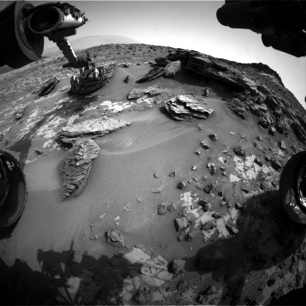 Nasa's Mars rover Curiosity acquired this image using its Front Hazard Avoidance Camera (Front Hazcam) on Sol 860, at drive 2414, site number 44