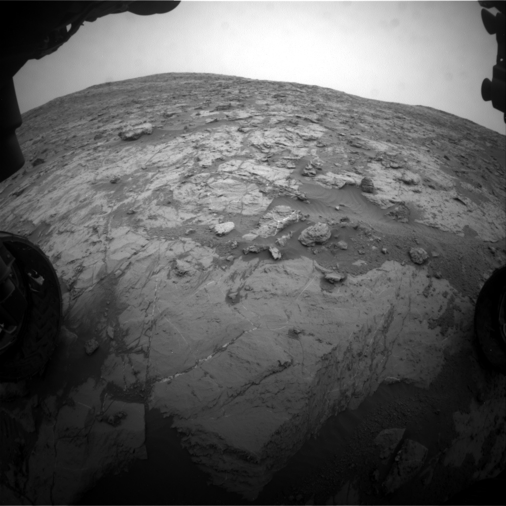 Nasa's Mars rover Curiosity acquired this image using its Front Hazard Avoidance Camera (Front Hazcam) on Sol 2097, at drive 1330, site number 71