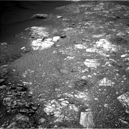 Nasa's Mars rover Curiosity acquired this image using its Left Navigation Camera on Sol 2475, at drive 2492, site number 76