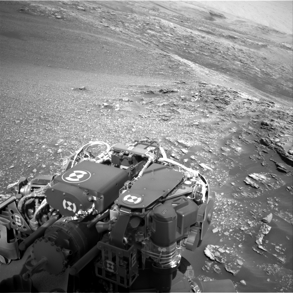 Nasa's Mars rover Curiosity acquired this image using its Right Navigation Camera on Sol 2475, at drive 2594, site number 76