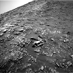 Nasa's Mars rover Curiosity acquired this image using its Left Navigation Camera on Sol 2476, at drive 2666, site number 76