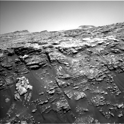 Nasa's Mars rover Curiosity acquired this image using its Left Navigation Camera on Sol 2477, at drive 2678, site number 76