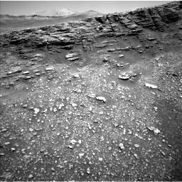 Nasa's Mars rover Curiosity acquired this image using its Left Navigation Camera on Sol 2477, at drive 2714, site number 76