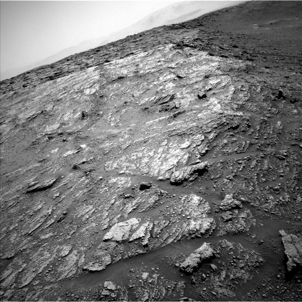 Nasa's Mars rover Curiosity acquired this image using its Left Navigation Camera on Sol 2477, at drive 2810, site number 76