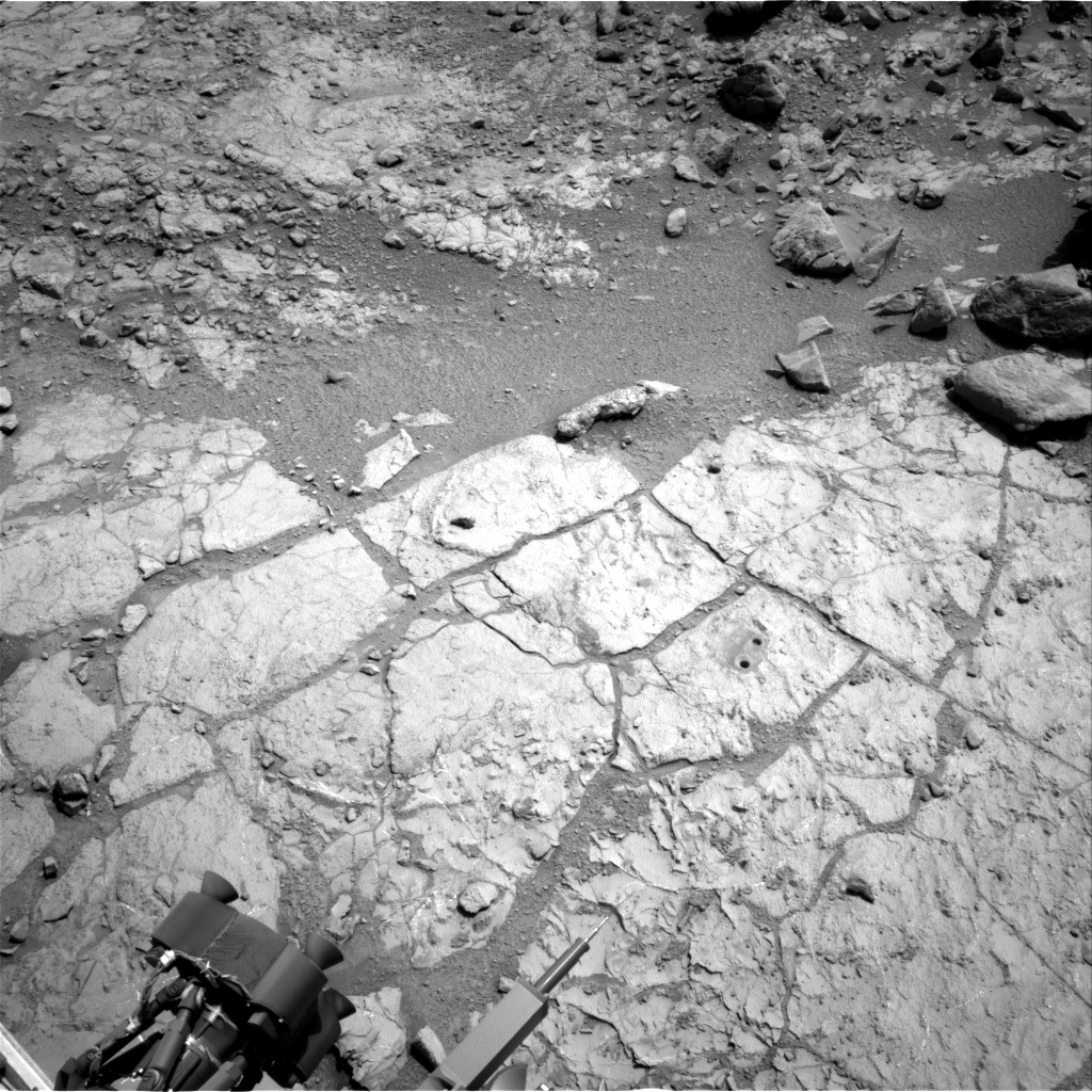 Nasa's Mars rover Curiosity acquired this image using its Right Navigation Camera on Sol 215, at drive 0, site number 6