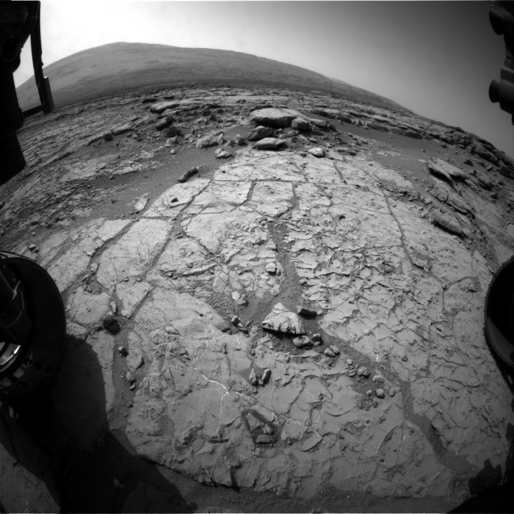 Nasa's Mars rover Curiosity acquired this image using its Front Hazard Avoidance Camera (Front Hazcam) on Sol 227, at drive 0, site number 6