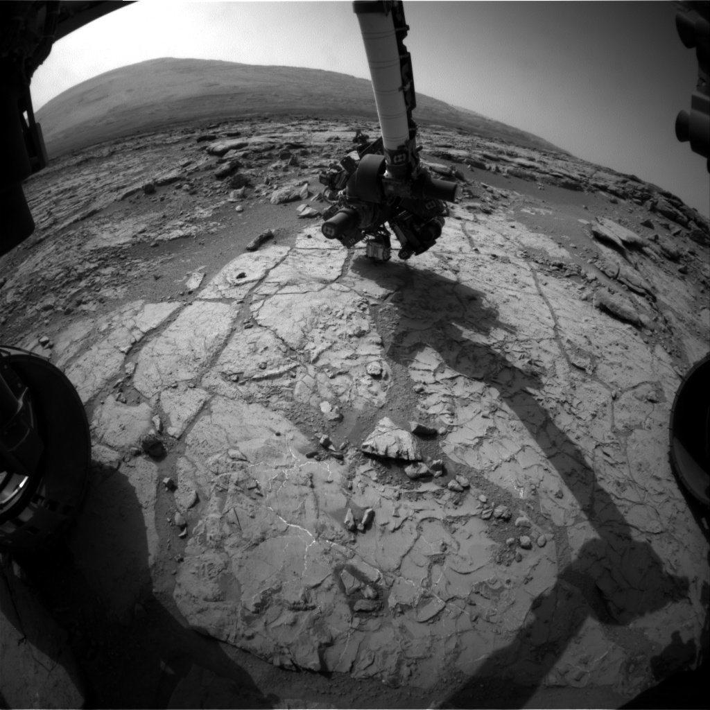 Nasa's Mars rover Curiosity acquired this image using its Front Hazard Avoidance Camera (Front Hazcam) on Sol 231, at drive 0, site number 6