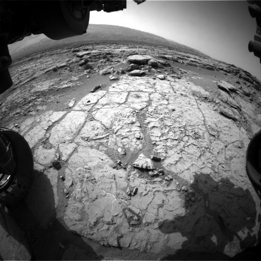 Nasa's Mars rover Curiosity acquired this image using its Front Hazard Avoidance Camera (Front Hazcam) on Sol 233, at drive 0, site number 6