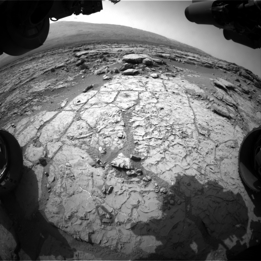 Nasa's Mars rover Curiosity acquired this image using its Front Hazard Avoidance Camera (Front Hazcam) on Sol 233, at drive 0, site number 6