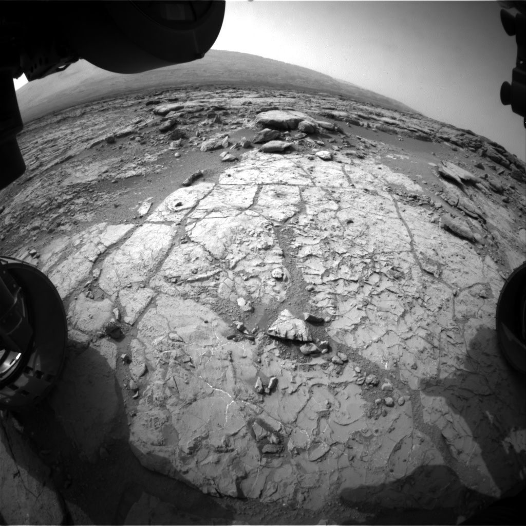 Nasa's Mars rover Curiosity acquired this image using its Front Hazard Avoidance Camera (Front Hazcam) on Sol 263, at drive 0, site number 6