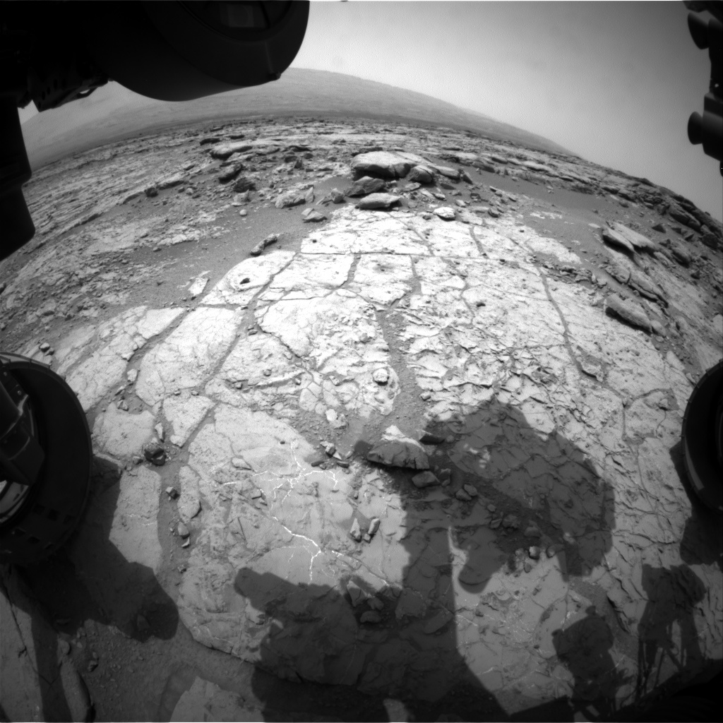 Nasa's Mars rover Curiosity acquired this image using its Front Hazard Avoidance Camera (Front Hazcam) on Sol 268, at drive 0, site number 6