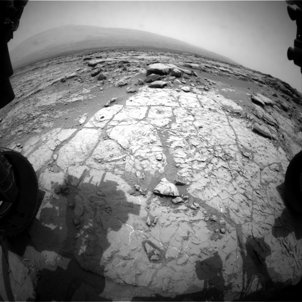 Nasa's Mars rover Curiosity acquired this image using its Front Hazard Avoidance Camera (Front Hazcam) on Sol 269, at drive 0, site number 6