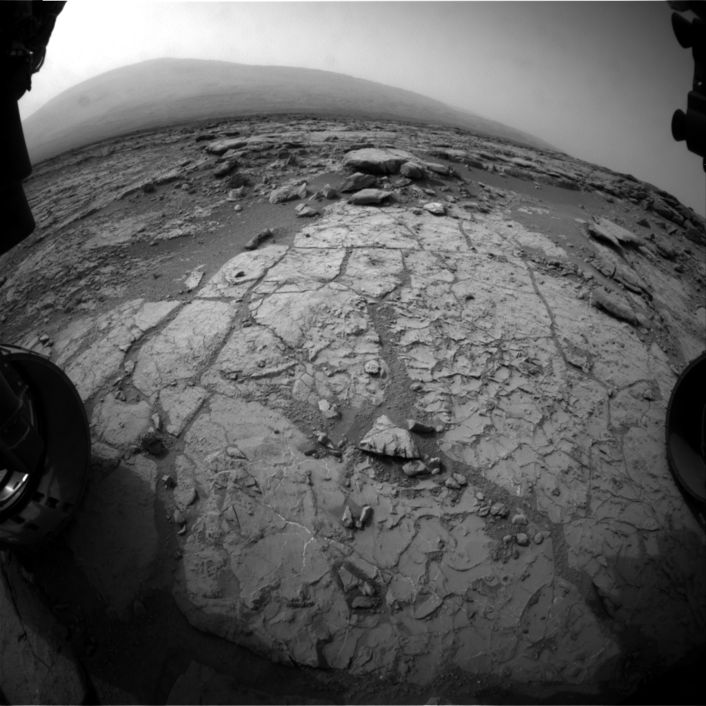 Nasa's Mars rover Curiosity acquired this image using its Front Hazard Avoidance Camera (Front Hazcam) on Sol 270, at drive 0, site number 6