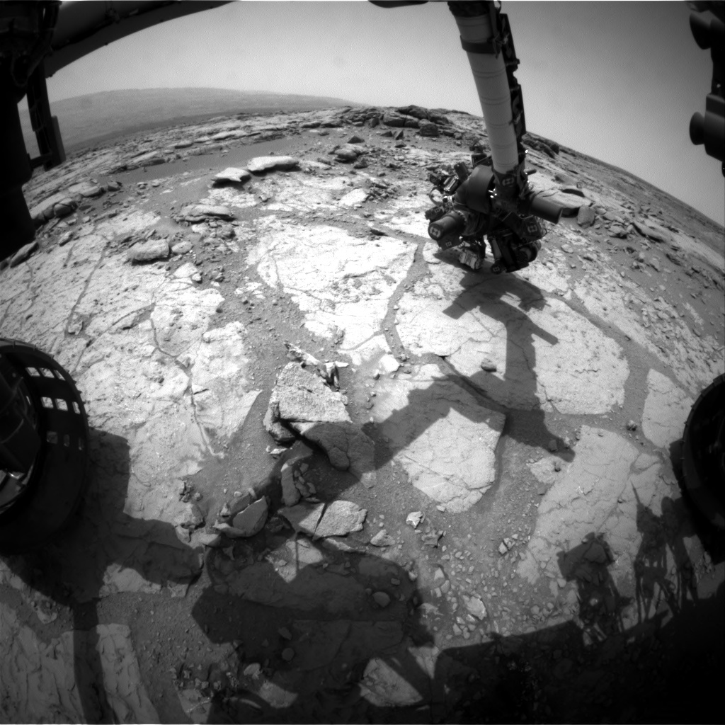 Nasa's Mars rover Curiosity acquired this image using its Front Hazard Avoidance Camera (Front Hazcam) on Sol 276, at drive 82, site number 6