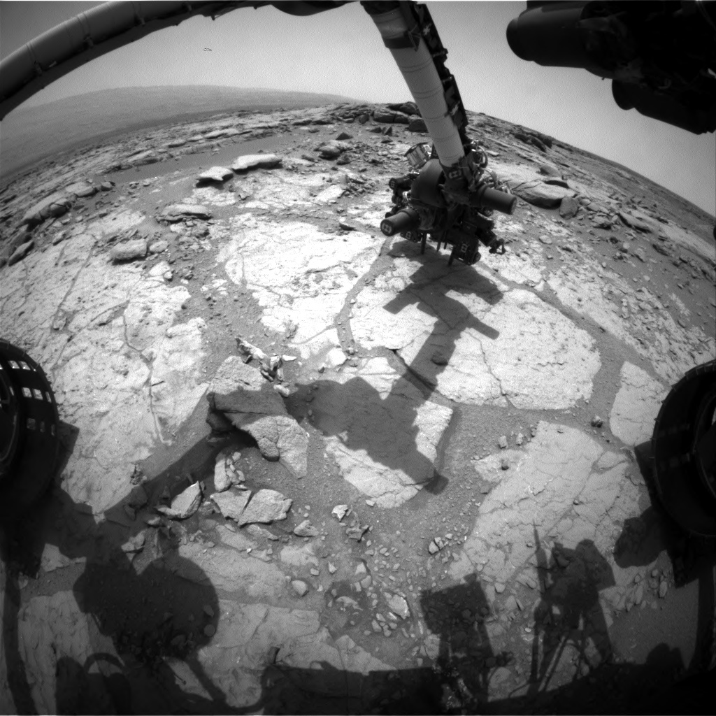 Nasa's Mars rover Curiosity acquired this image using its Front Hazard Avoidance Camera (Front Hazcam) on Sol 276, at drive 82, site number 6