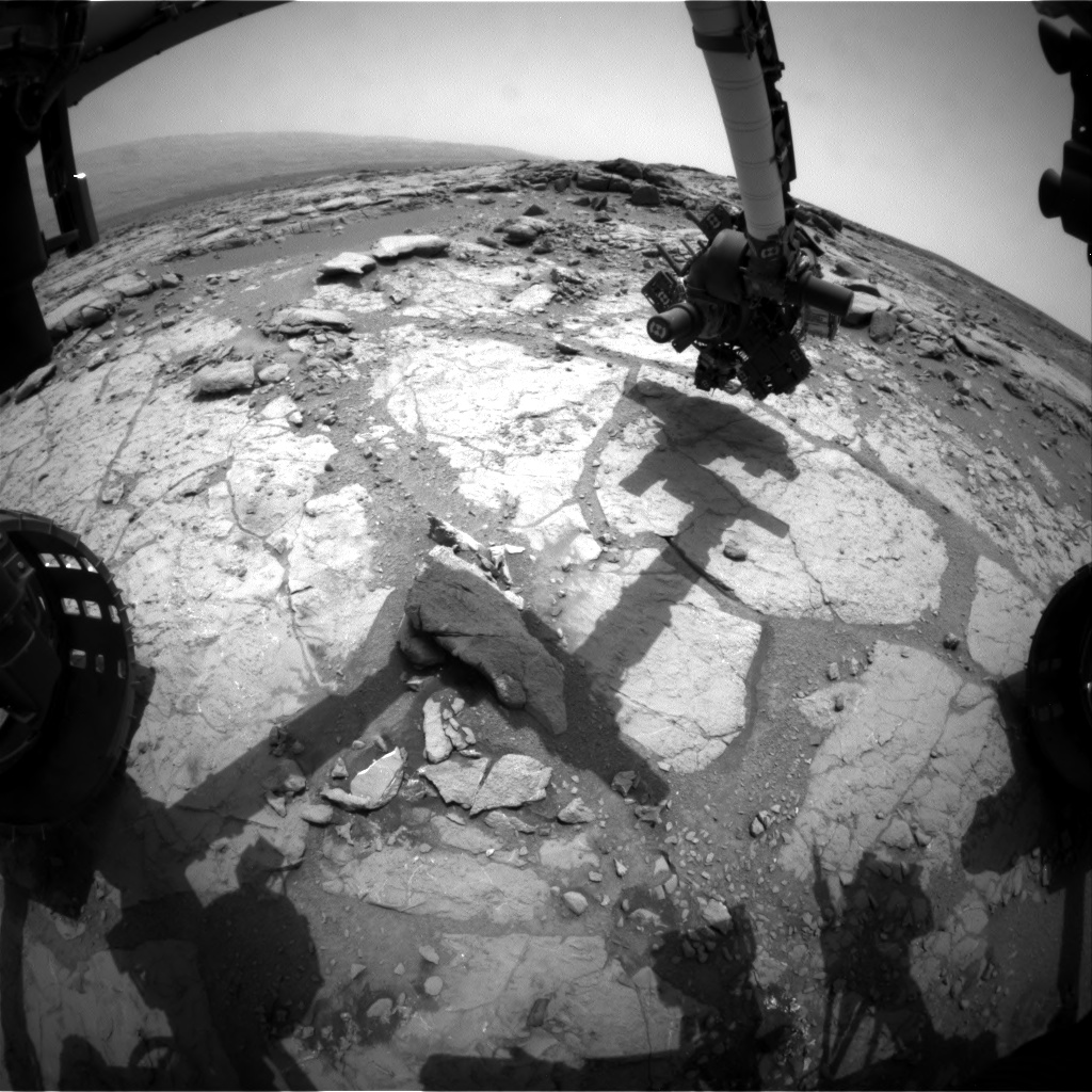 Nasa's Mars rover Curiosity acquired this image using its Front Hazard Avoidance Camera (Front Hazcam) on Sol 277, at drive 82, site number 6