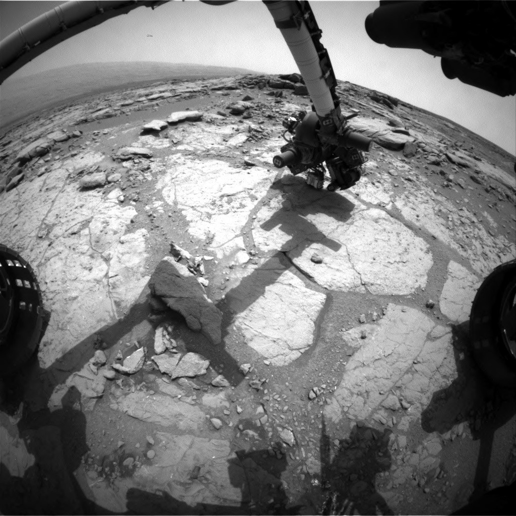 Nasa's Mars rover Curiosity acquired this image using its Front Hazard Avoidance Camera (Front Hazcam) on Sol 277, at drive 82, site number 6