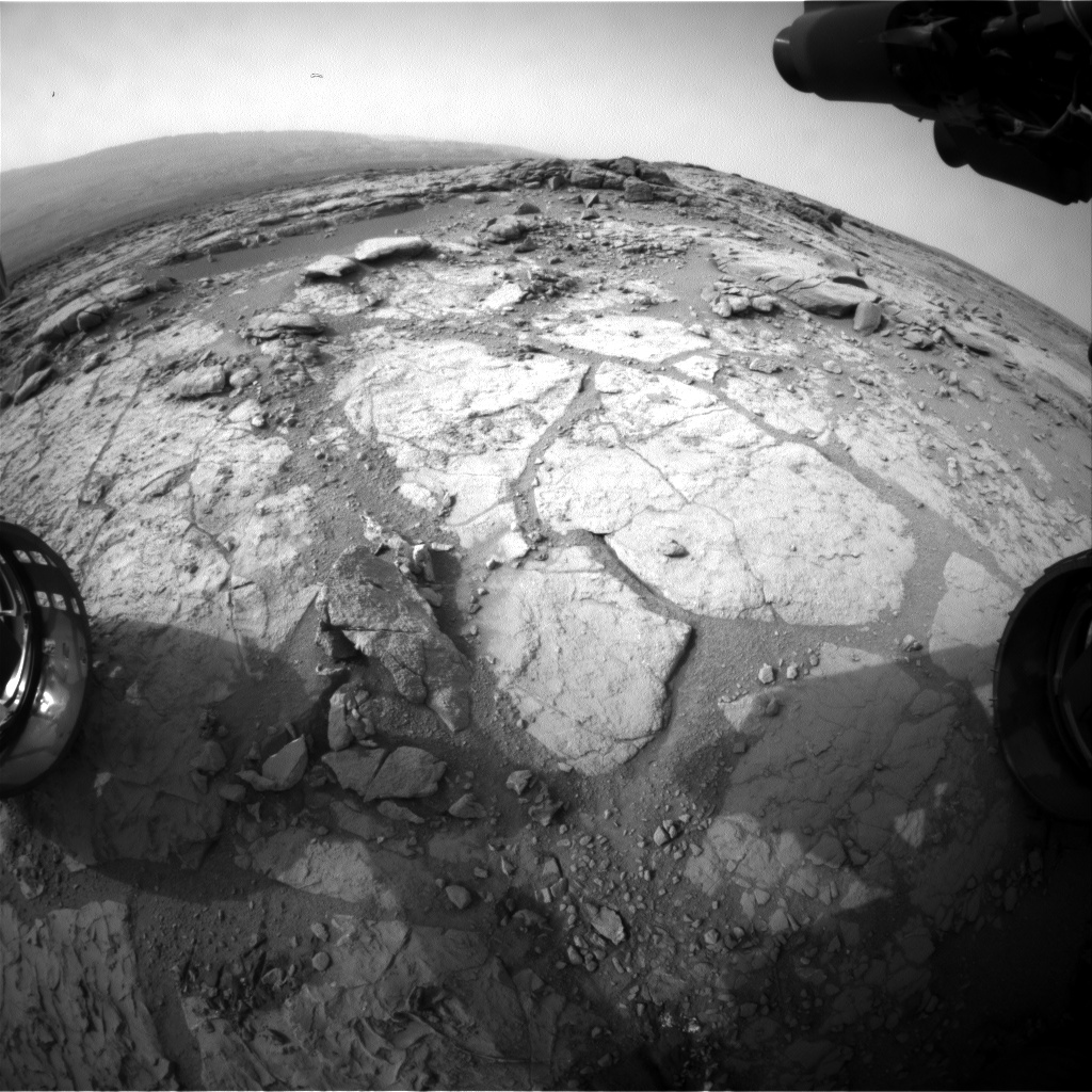 Nasa's Mars rover Curiosity acquired this image using its Front Hazard Avoidance Camera (Front Hazcam) on Sol 280, at drive 82, site number 6