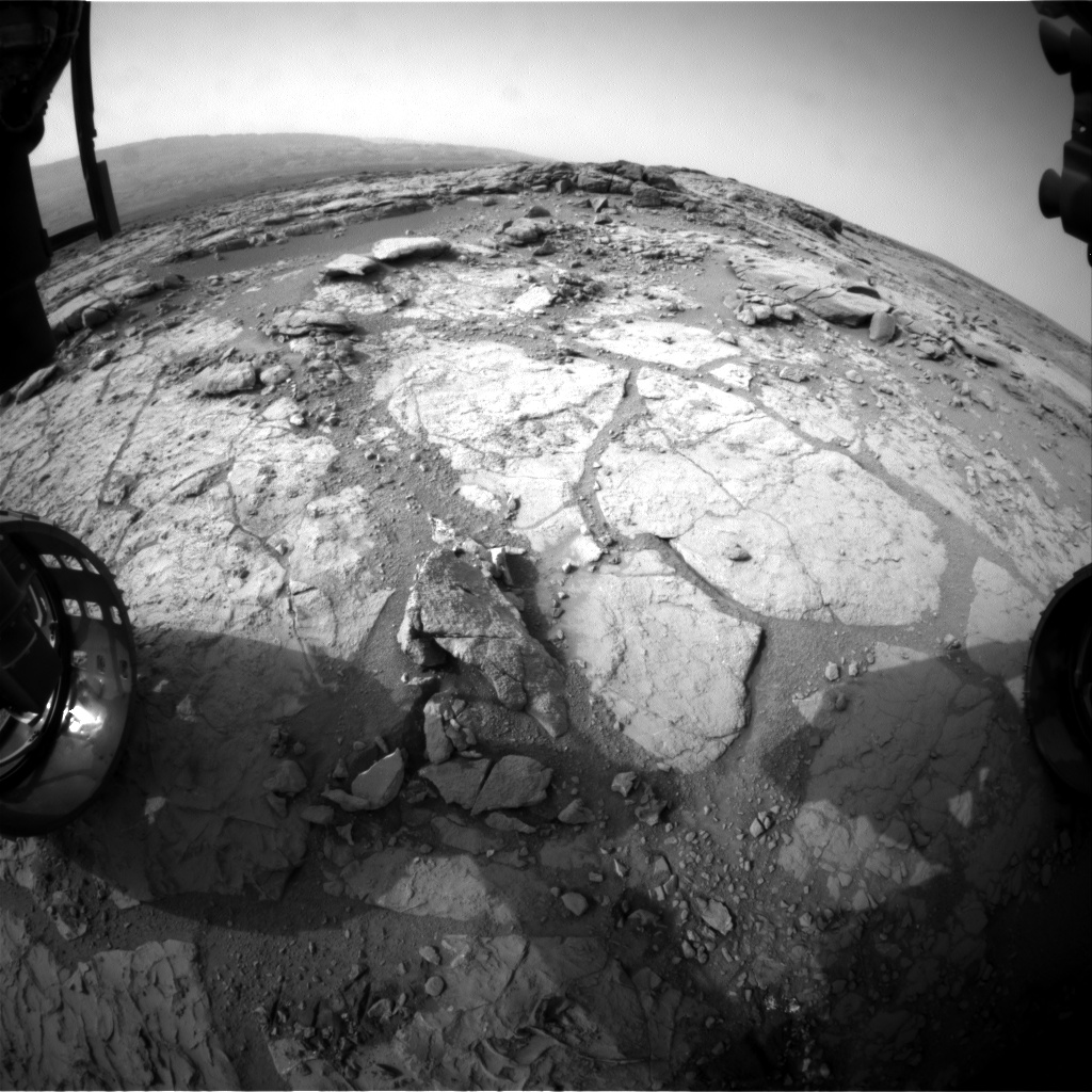 Nasa's Mars rover Curiosity acquired this image using its Front Hazard Avoidance Camera (Front Hazcam) on Sol 281, at drive 82, site number 6