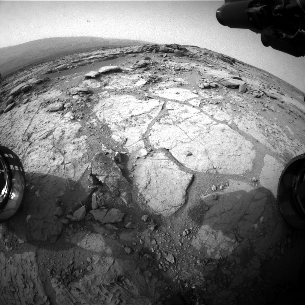 Nasa's Mars rover Curiosity acquired this image using its Front Hazard Avoidance Camera (Front Hazcam) on Sol 283, at drive 82, site number 6