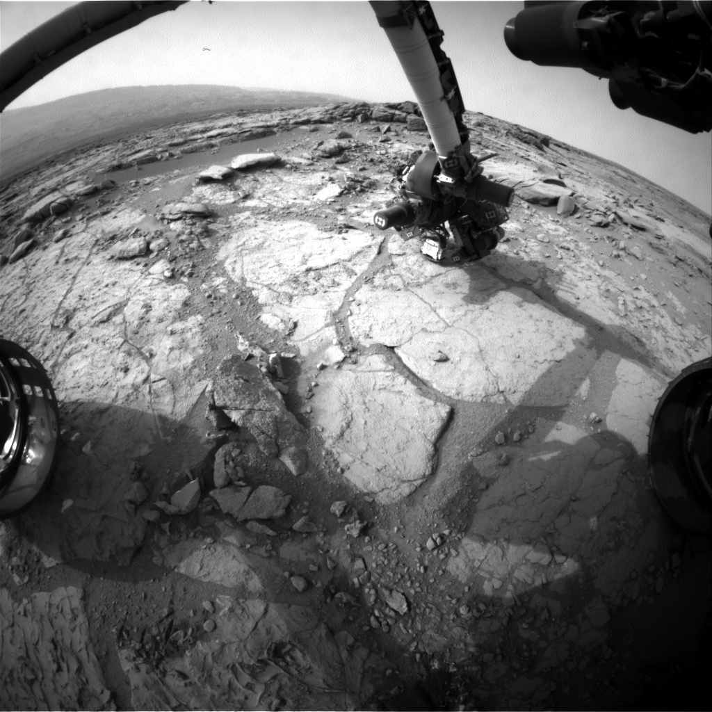 Nasa's Mars rover Curiosity acquired this image using its Front Hazard Avoidance Camera (Front Hazcam) on Sol 287, at drive 82, site number 6