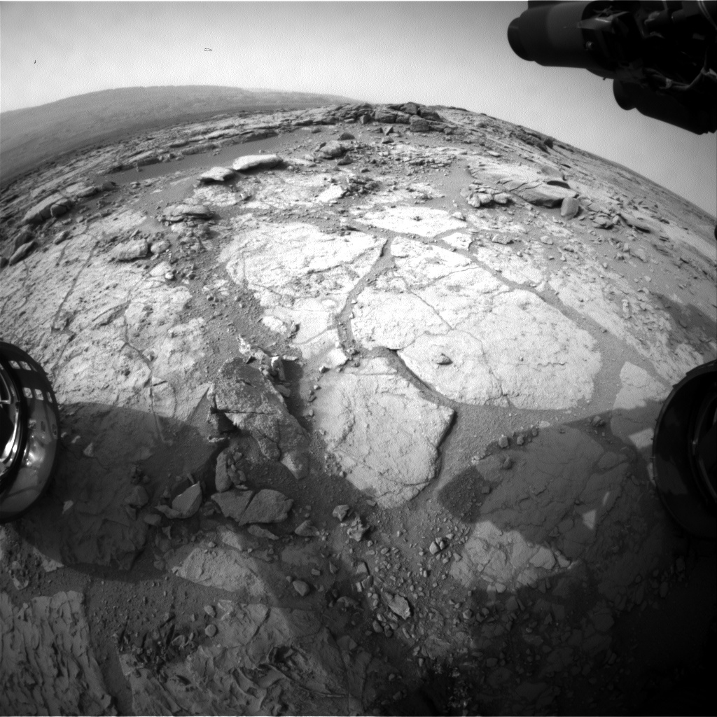 Nasa's Mars rover Curiosity acquired this image using its Front Hazard Avoidance Camera (Front Hazcam) on Sol 293, at drive 82, site number 6