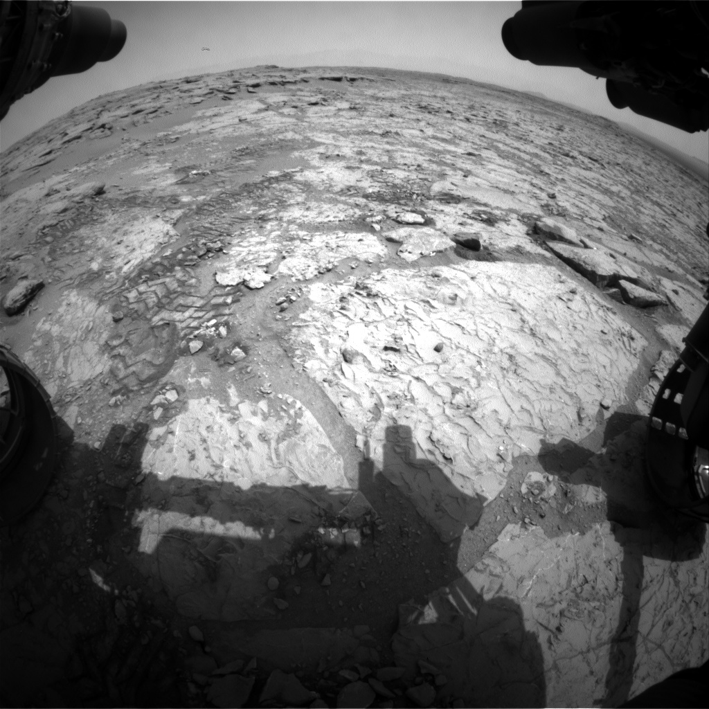 Nasa's Mars rover Curiosity acquired this image using its Front Hazard Avoidance Camera (Front Hazcam) on Sol 297, at drive 122, site number 6