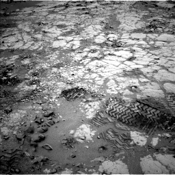 Nasa's Mars rover Curiosity acquired this image using its Left Navigation Camera on Sol 299, at drive 236, site number 6