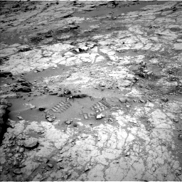 Nasa's Mars rover Curiosity acquired this image using its Left Navigation Camera on Sol 299, at drive 254, site number 6