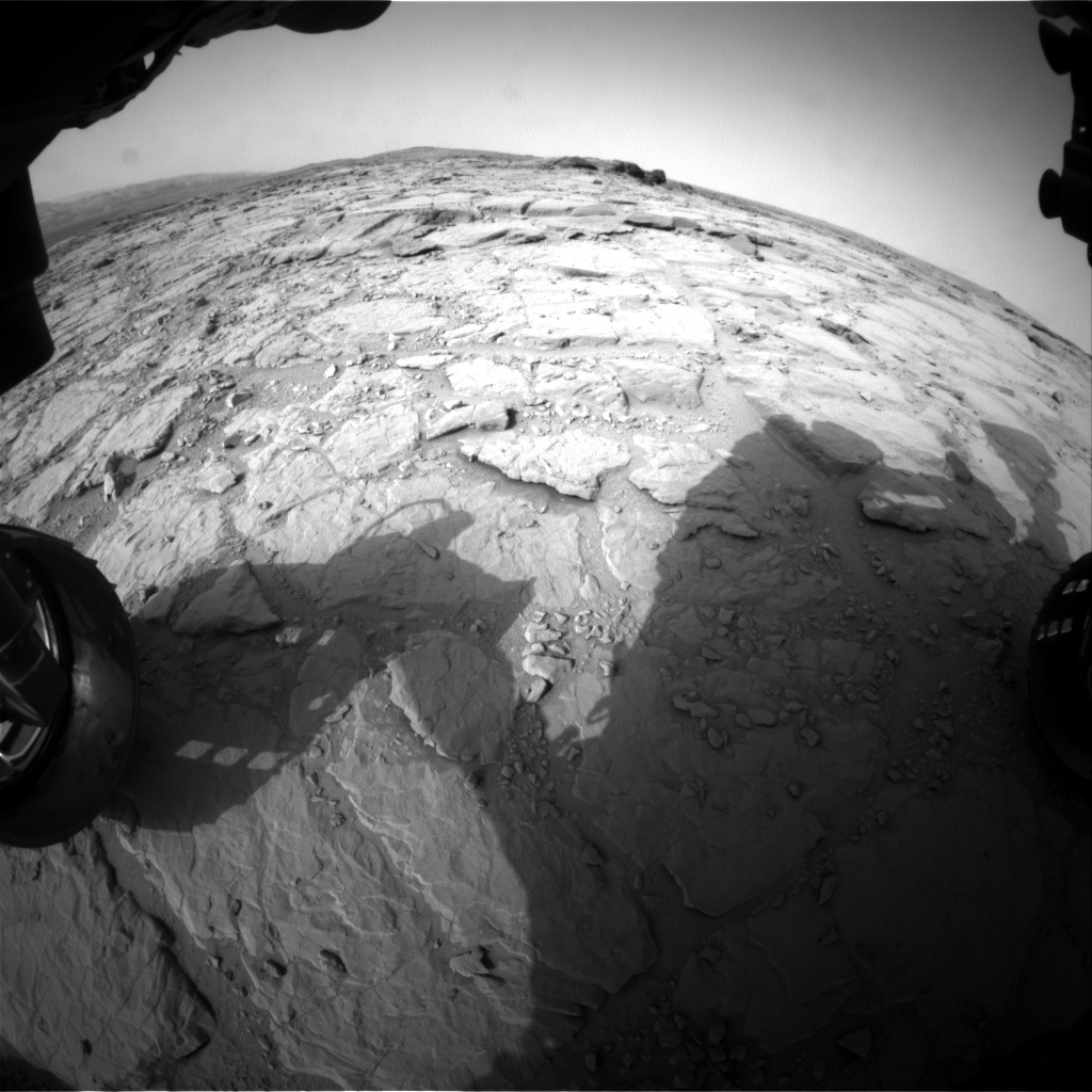 Nasa's Mars rover Curiosity acquired this image using its Front Hazard Avoidance Camera (Front Hazcam) on Sol 301, at drive 308, site number 6