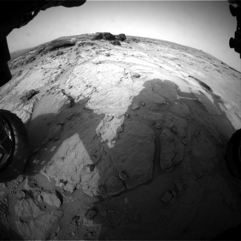 Nasa's Mars rover Curiosity acquired this image using its Front Hazard Avoidance Camera (Front Hazcam) on Sol 302, at drive 410, site number 6