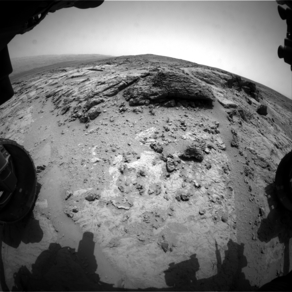 Nasa's Mars rover Curiosity acquired this image using its Front Hazard Avoidance Camera (Front Hazcam) on Sol 302, at drive 450, site number 6