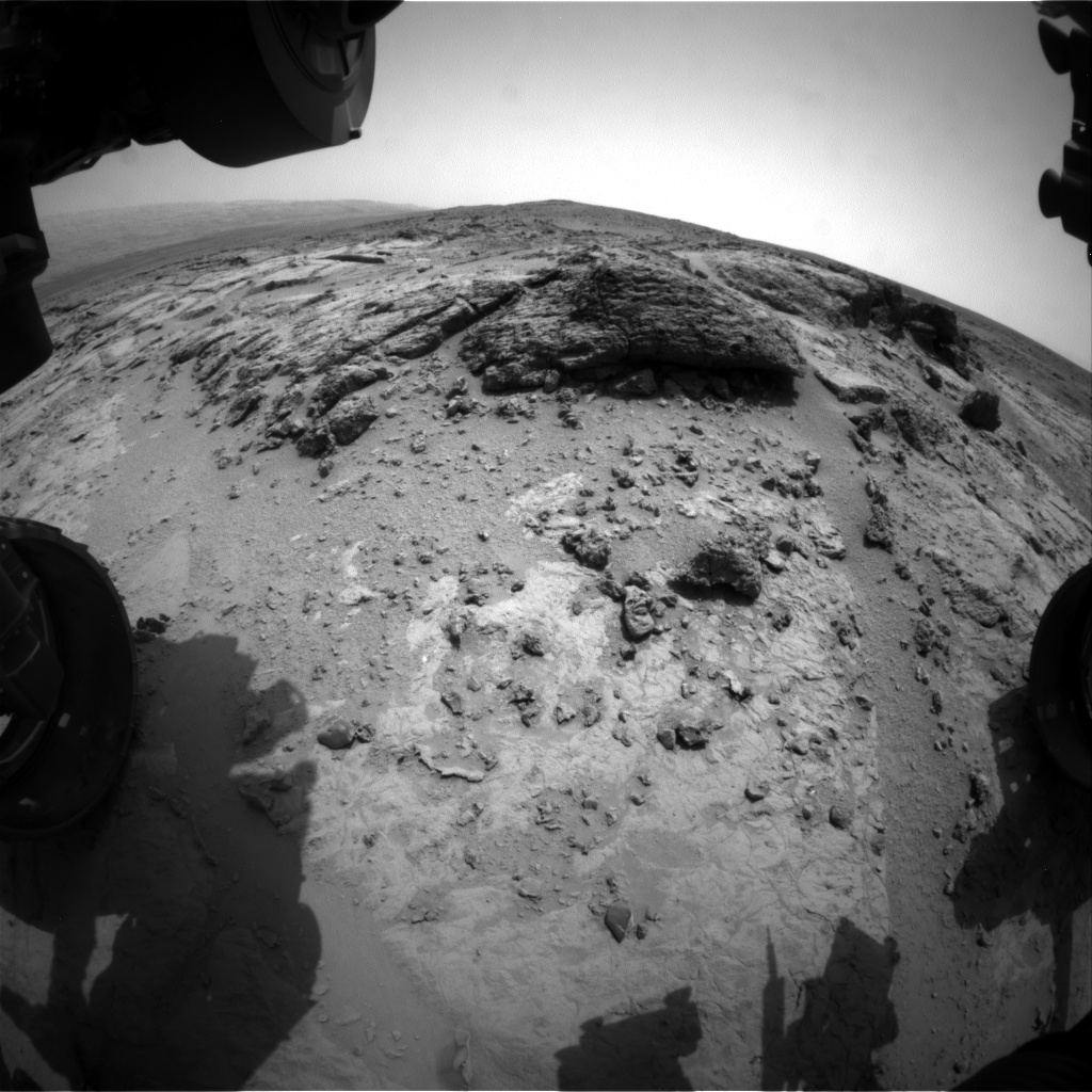 Nasa's Mars rover Curiosity acquired this image using its Front Hazard Avoidance Camera (Front Hazcam) on Sol 303, at drive 450, site number 6