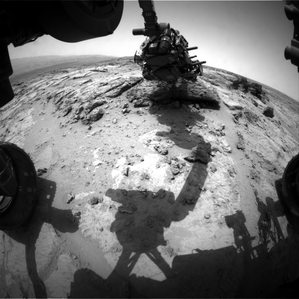 Nasa's Mars rover Curiosity acquired this image using its Front Hazard Avoidance Camera (Front Hazcam) on Sol 304, at drive 450, site number 6