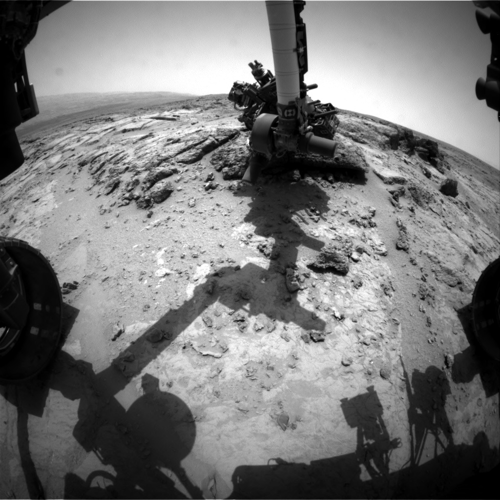 Nasa's Mars rover Curiosity acquired this image using its Front Hazard Avoidance Camera (Front Hazcam) on Sol 304, at drive 450, site number 6