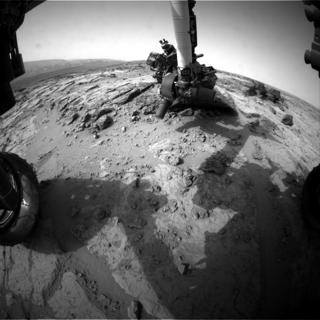 Nasa's Mars rover Curiosity acquired this image using its Front Hazard Avoidance Camera (Front Hazcam) on Sol 305, at drive 450, site number 6